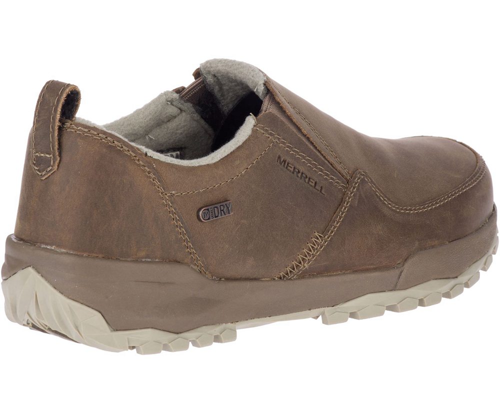 Merrell Slip Ons Brown - Icepack Guide Moc Polar Waterproof - Womens 05USLVMPC